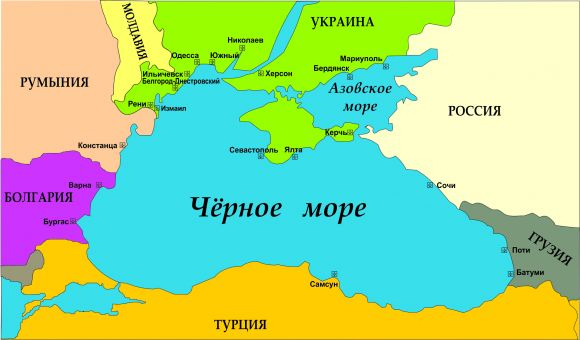 карта черного моря карта черного моря