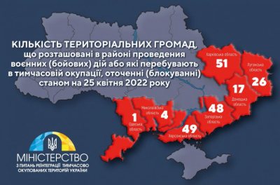 Минреинтеграции утвердило перечень общин, расположенных в районах проведения боевых действий Минреинтеграции утвердило перечень общин, расположенных в районах проведения боевых действий